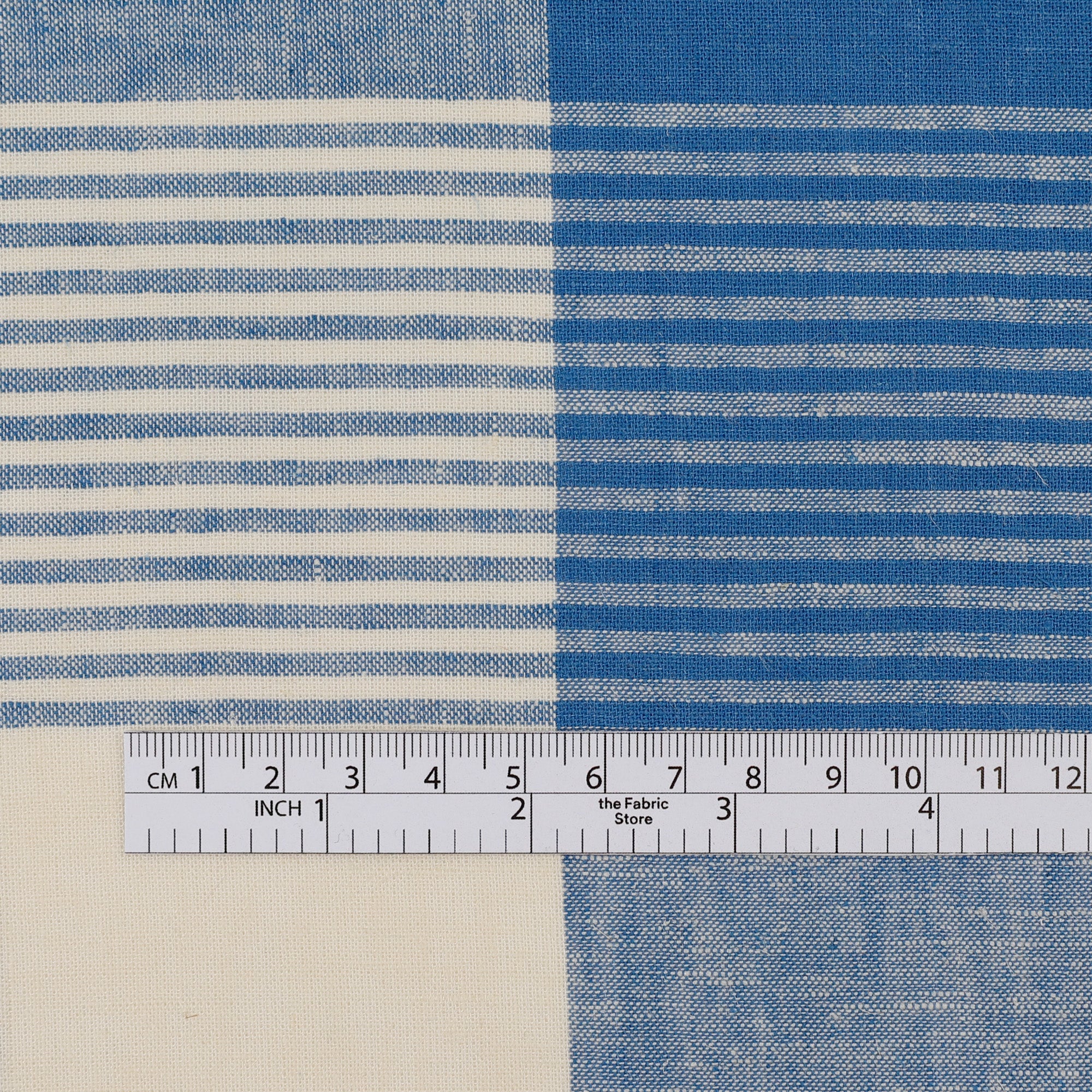 Linen / Rayon Check - Picnic Blue