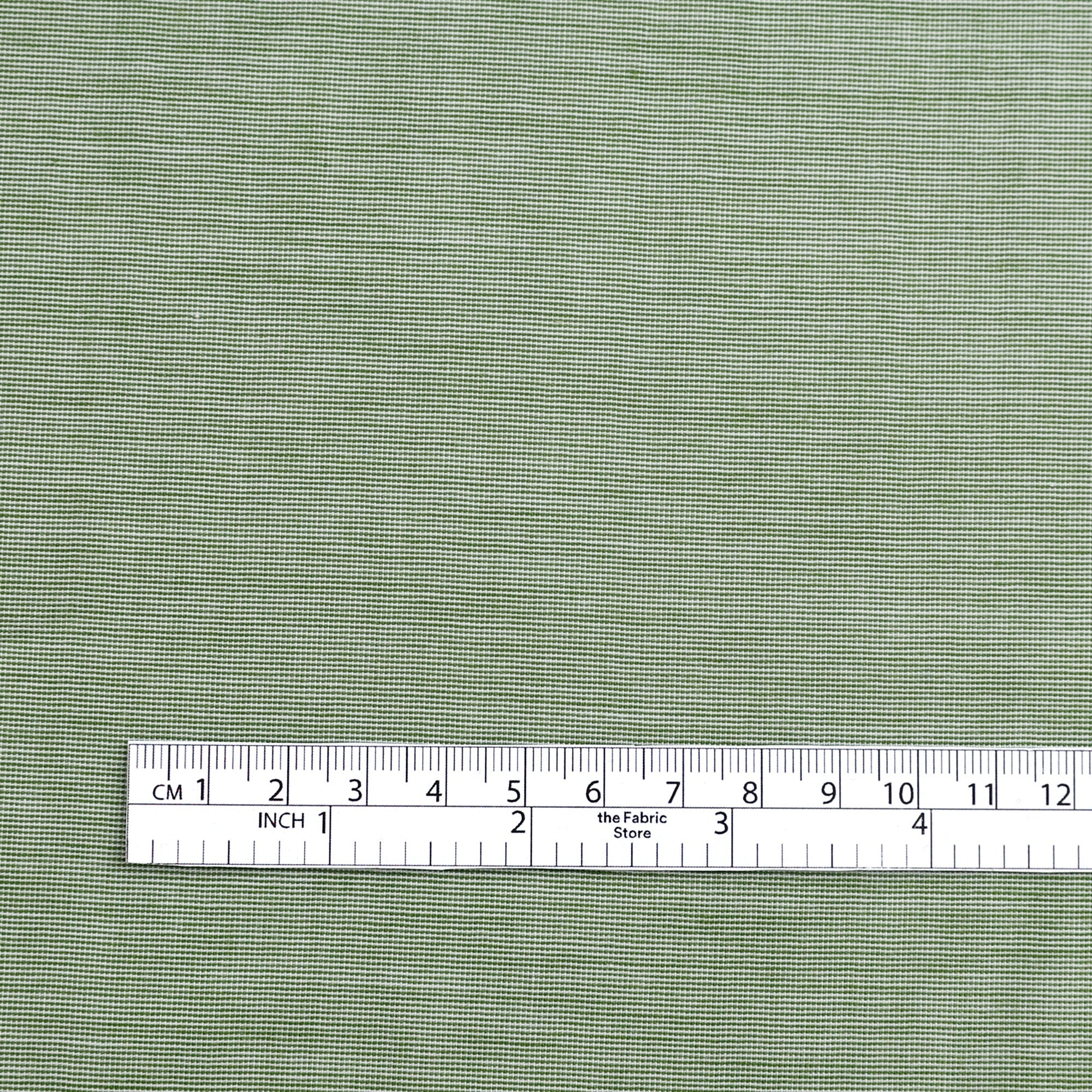 End-On-End Cotton Shirting - Leaf