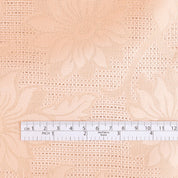 Clematis Basketweave Silk Jacquard - Apricot