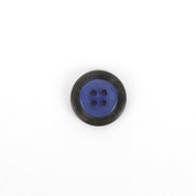 Contrast Rim Poly Button 20mm - Lavender / Smoke