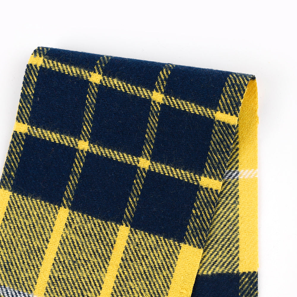 Cotton Twill Plaid Flannelette - Yellow Mix