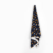 Mod Flower Viscose Crepe De Chine - Navy