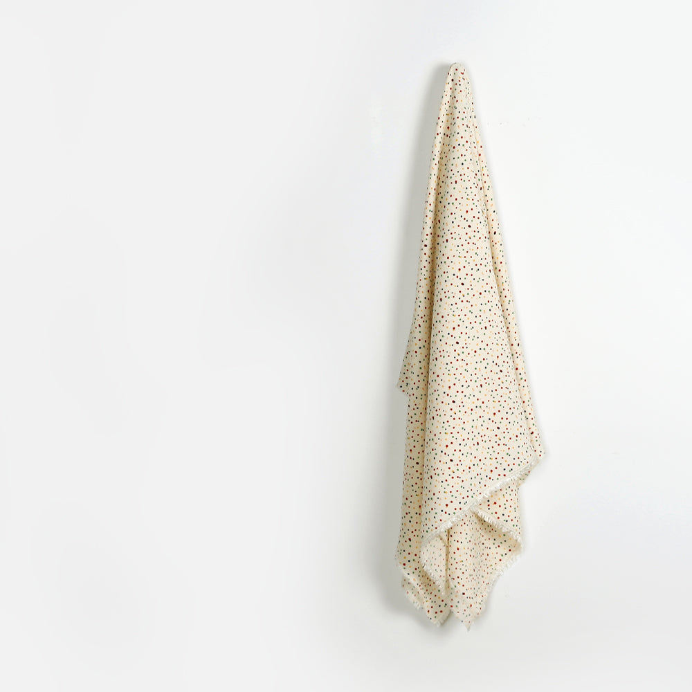 Fairy Bread Viscose / Rayon Crepe - Ivory