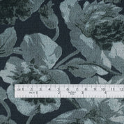 Peony Hammered Poly Satin - Grayscale