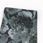Peony Hammered Poly Satin - Grayscale