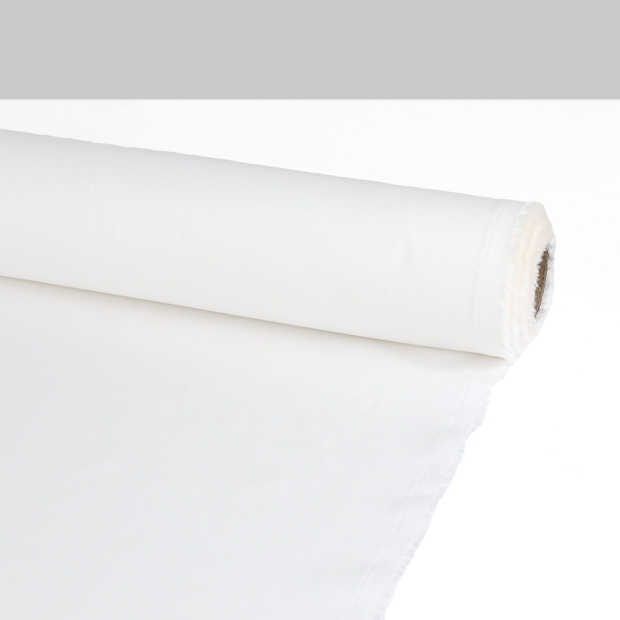 Lightweight Plain Cotton Poplin - White