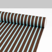 Club Stripe Midweight Cotton - Aqua Choc