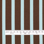 Club Stripe Midweight Cotton - Aqua Choc