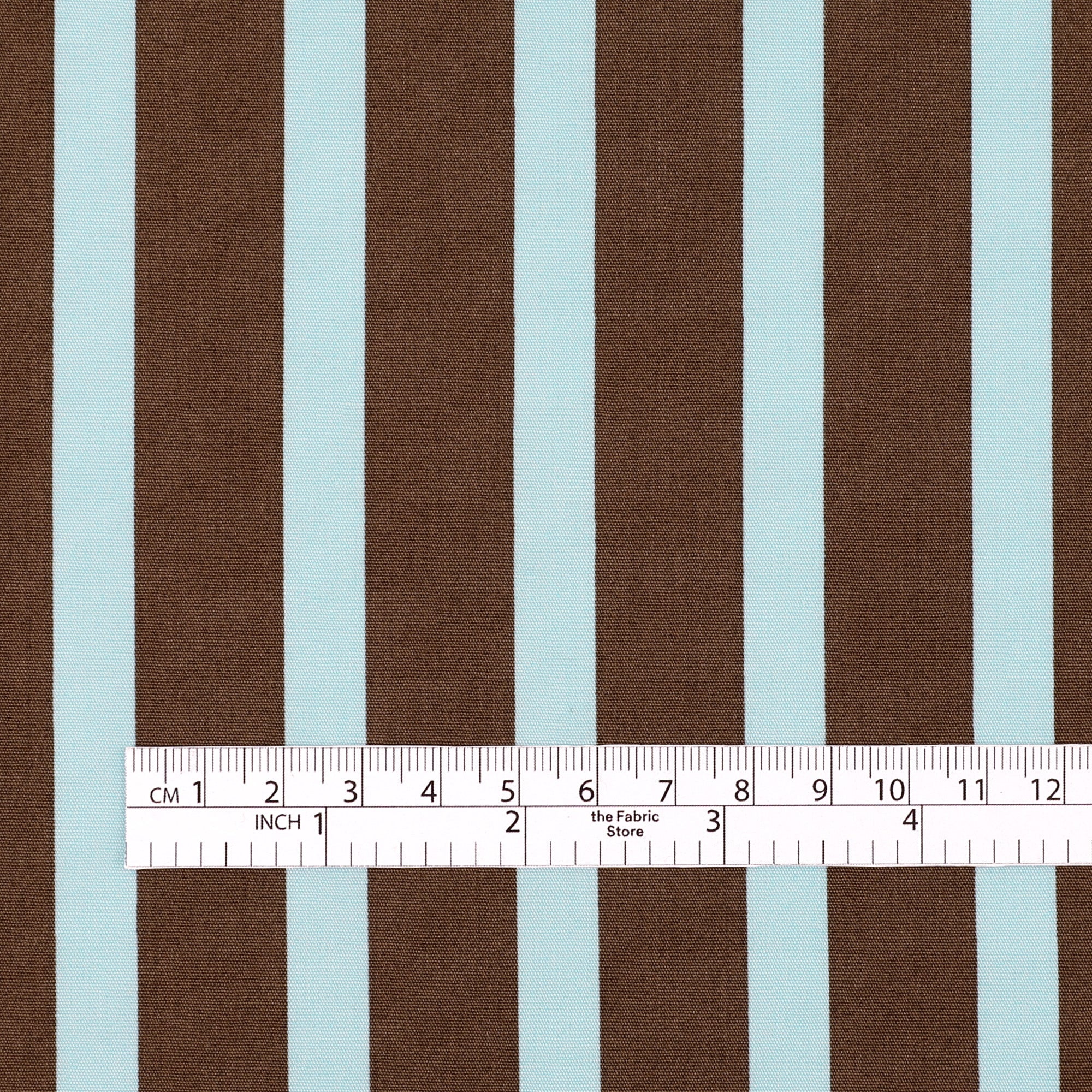 Club Stripe Midweight Cotton - Aqua Choc