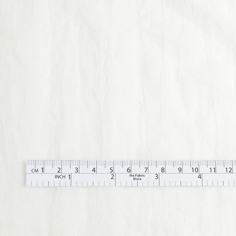 Crumpled Poly Shirting - White