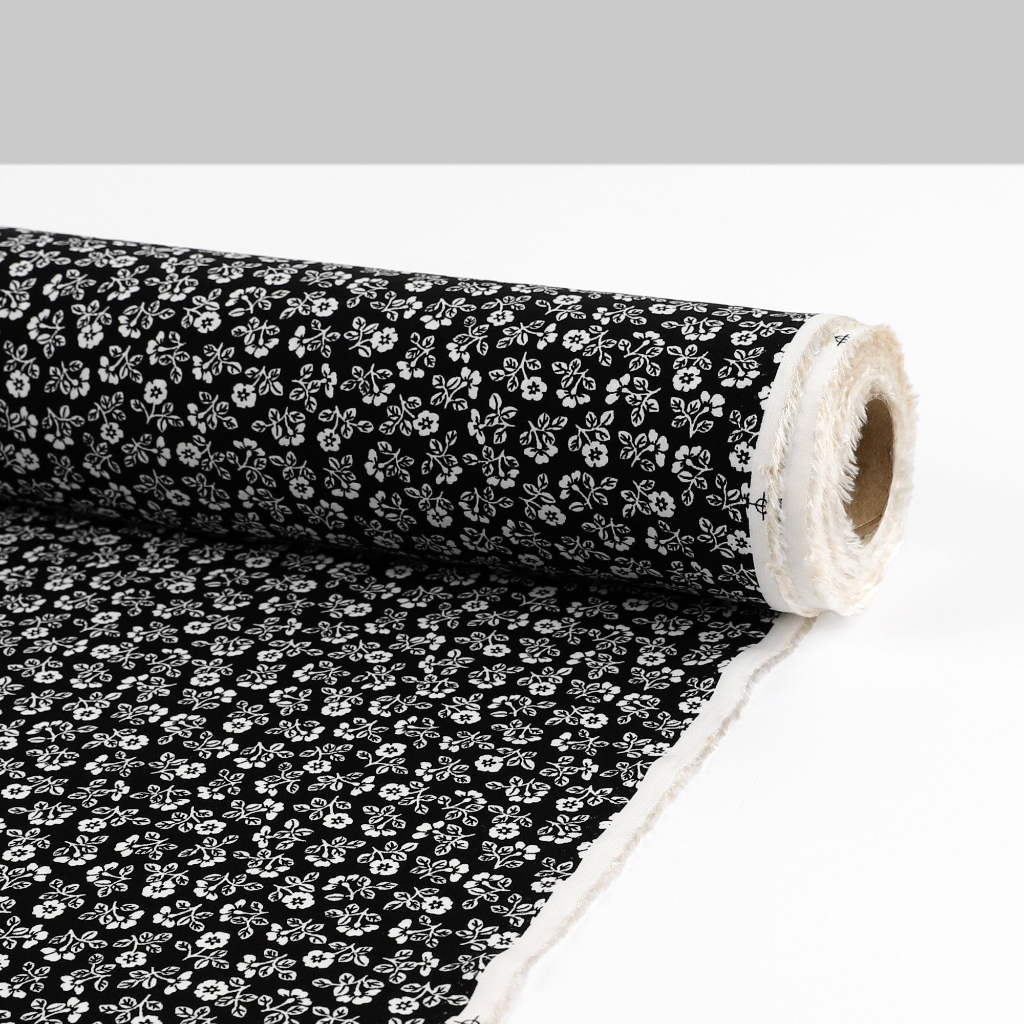 Primrose Viscose Challis - Black