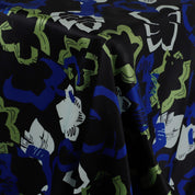 Monstera Lightweight Silk / Cotton Sateen - Black