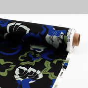 Monstera Lightweight Silk / Cotton Sateen - Black