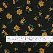 Calendula Cotton Blend Twill - Black