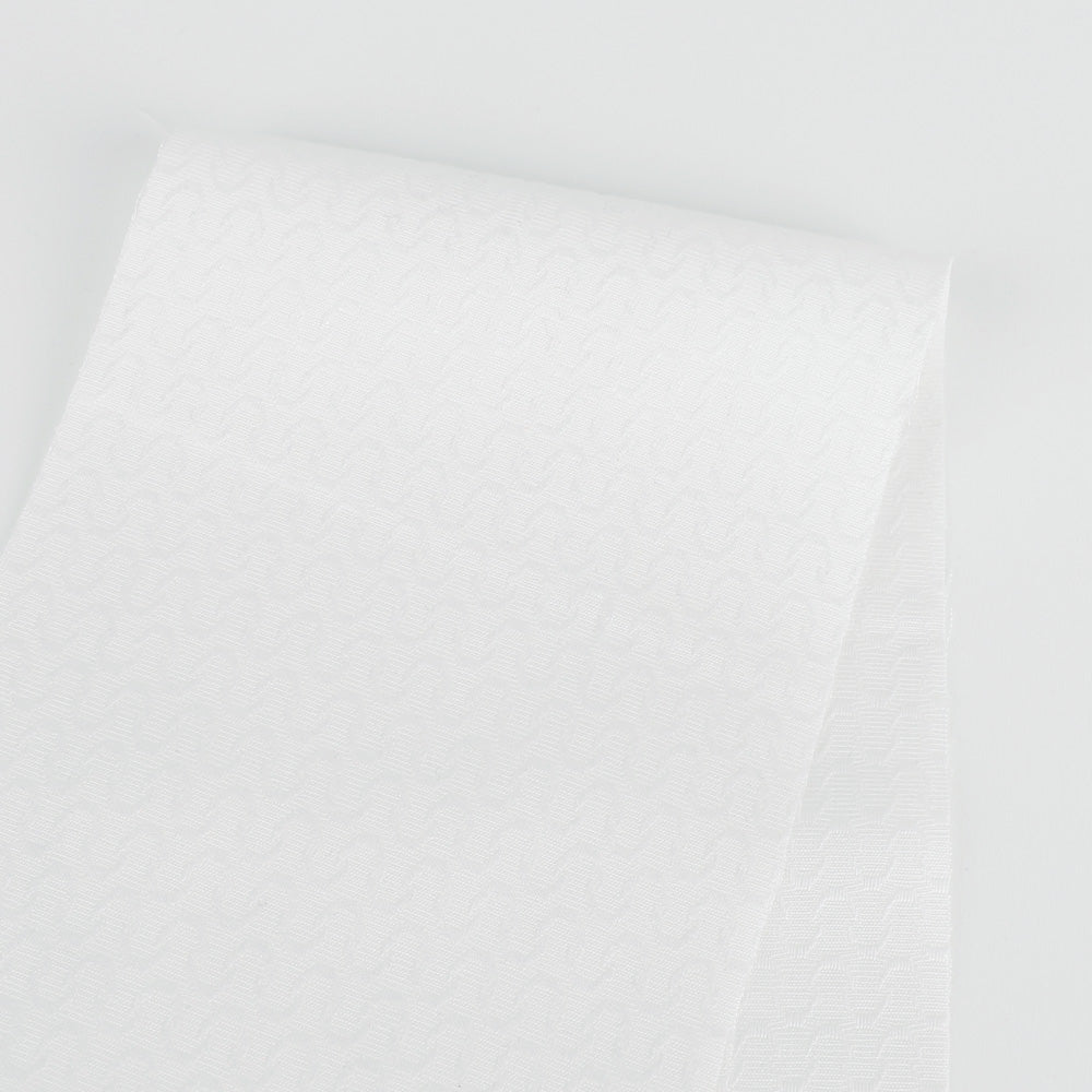 Wavy Cotton Damask - White (pieces)