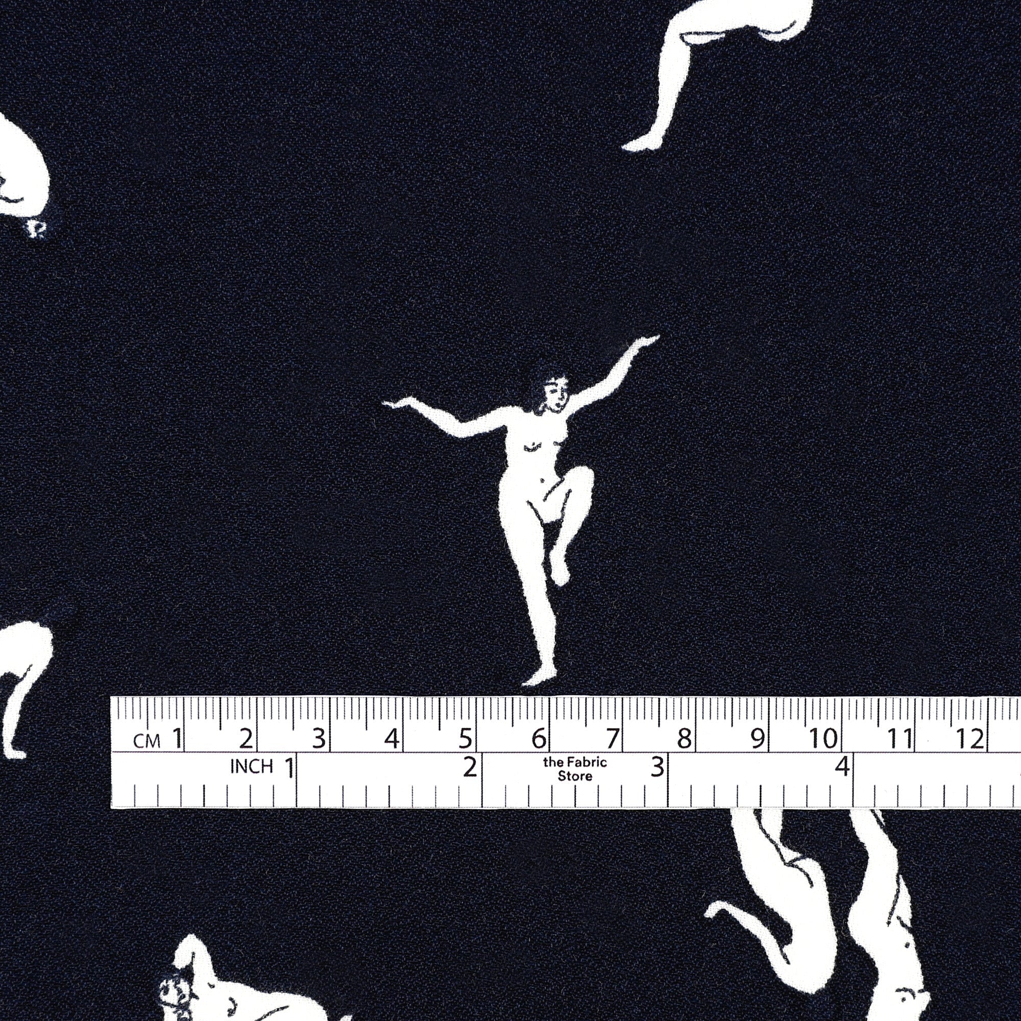 Dancing Nymphs Viscose/Rayon Crepe - Midnight