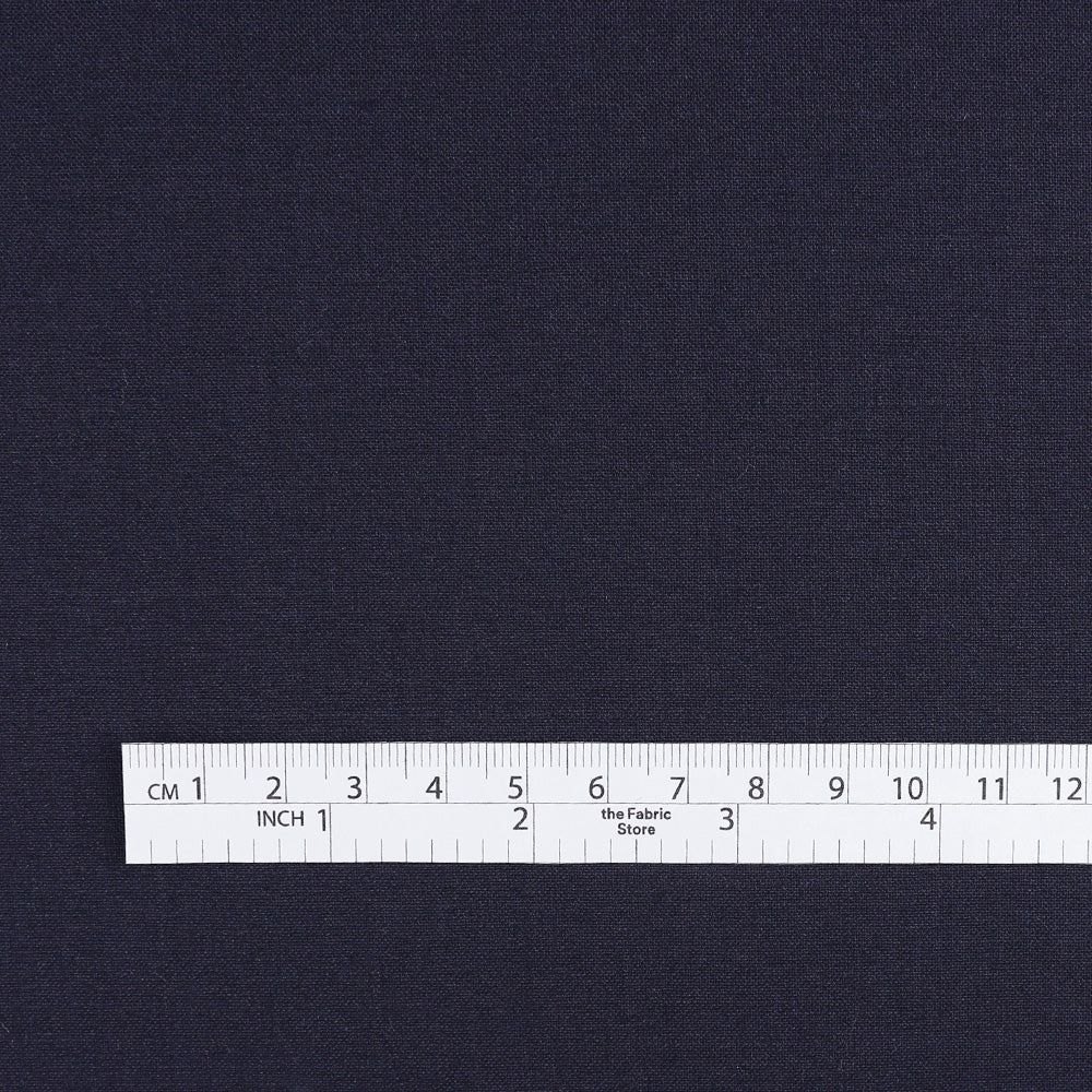 Stretch Poly / Wool Suiting - Ink