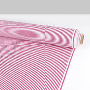 Candy Stripe Cotton / Rayon - Berry
