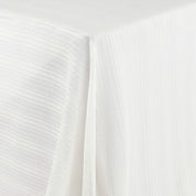 Leaf Stripe Silk / Cotton - Ivory