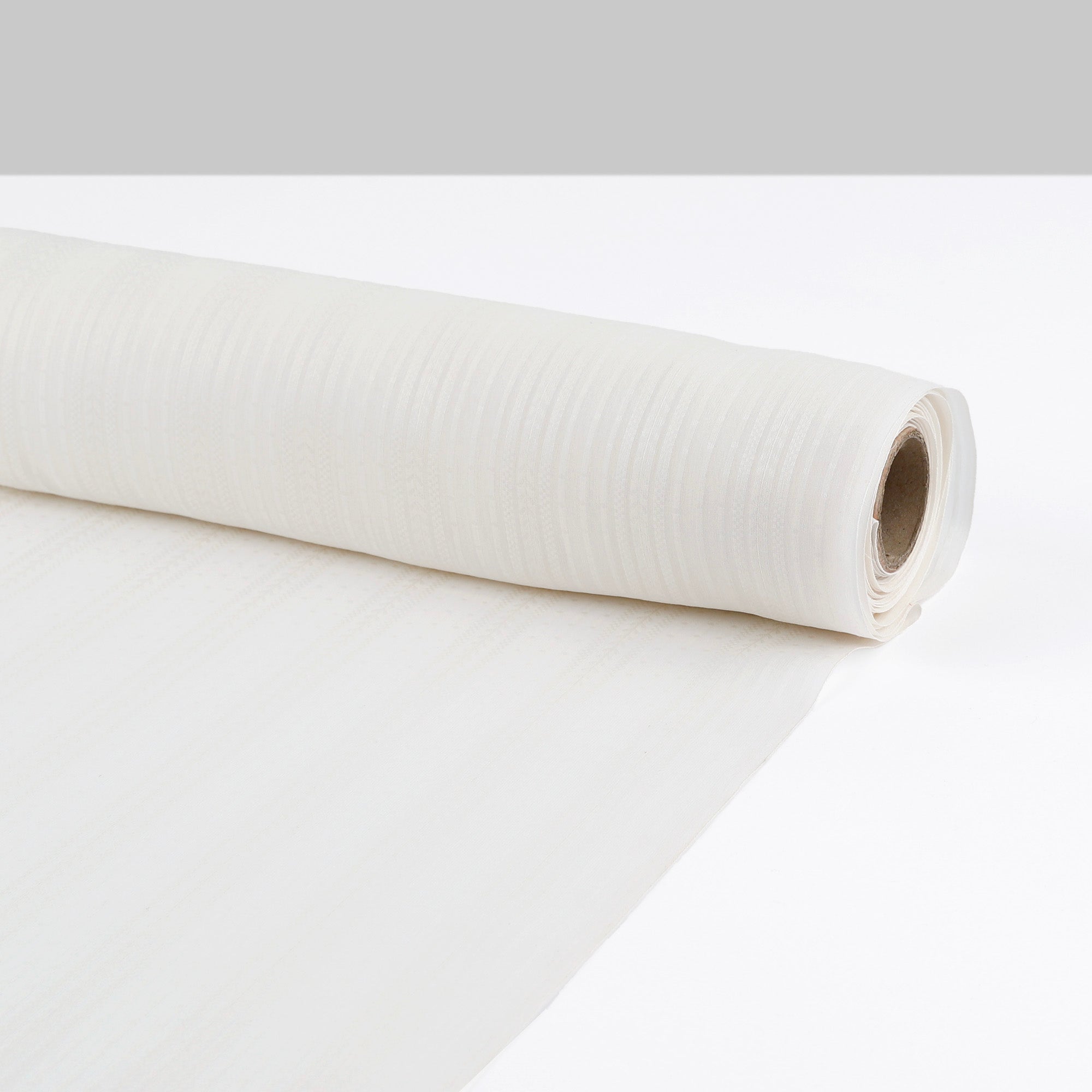 Leaf Stripe Silk / Cotton - Ivory