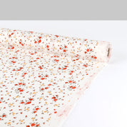 Ditsy Floral Linen - Ivory / Sienna
