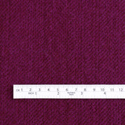 Double Faced Pure Wool Coating - Berry / Clove