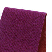 Double Faced Pure Wool Coating - Berry / Clove