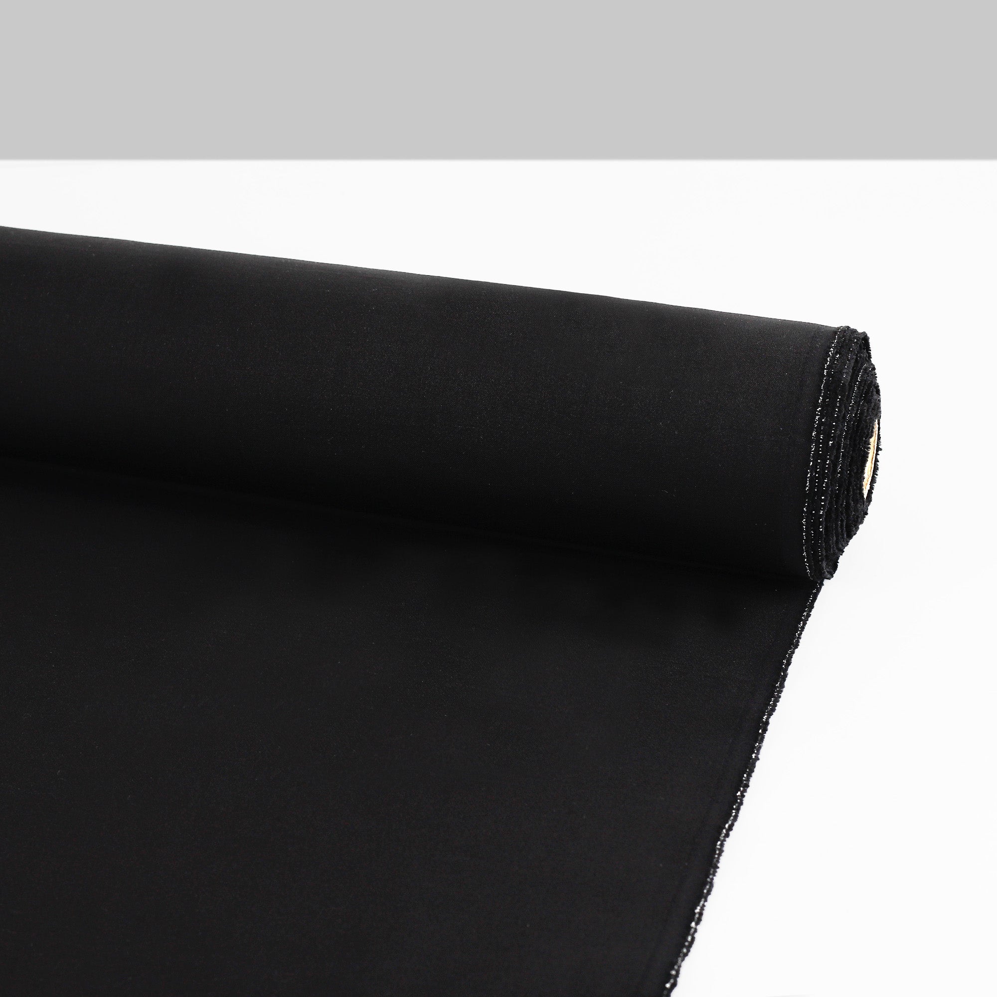 Stretch Reversible Poly/Wool Suiting - Black