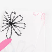 Flower Pop Stretch Cotton Poplin - Pink / Orange (remnant)