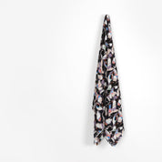 Ebru Marble Viscose Crepe de Chine - Twilight