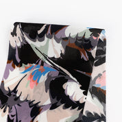 Ebru Marble Viscose Crepe de Chine - Twilight