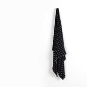 Yellow Spot Viscose Crepe - Midnight