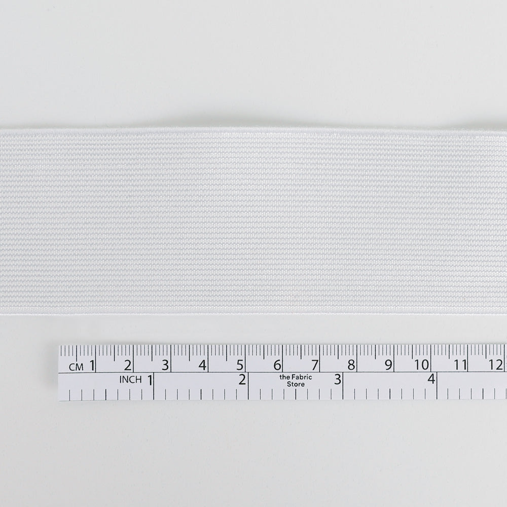 Woven Elastic 50mm - White