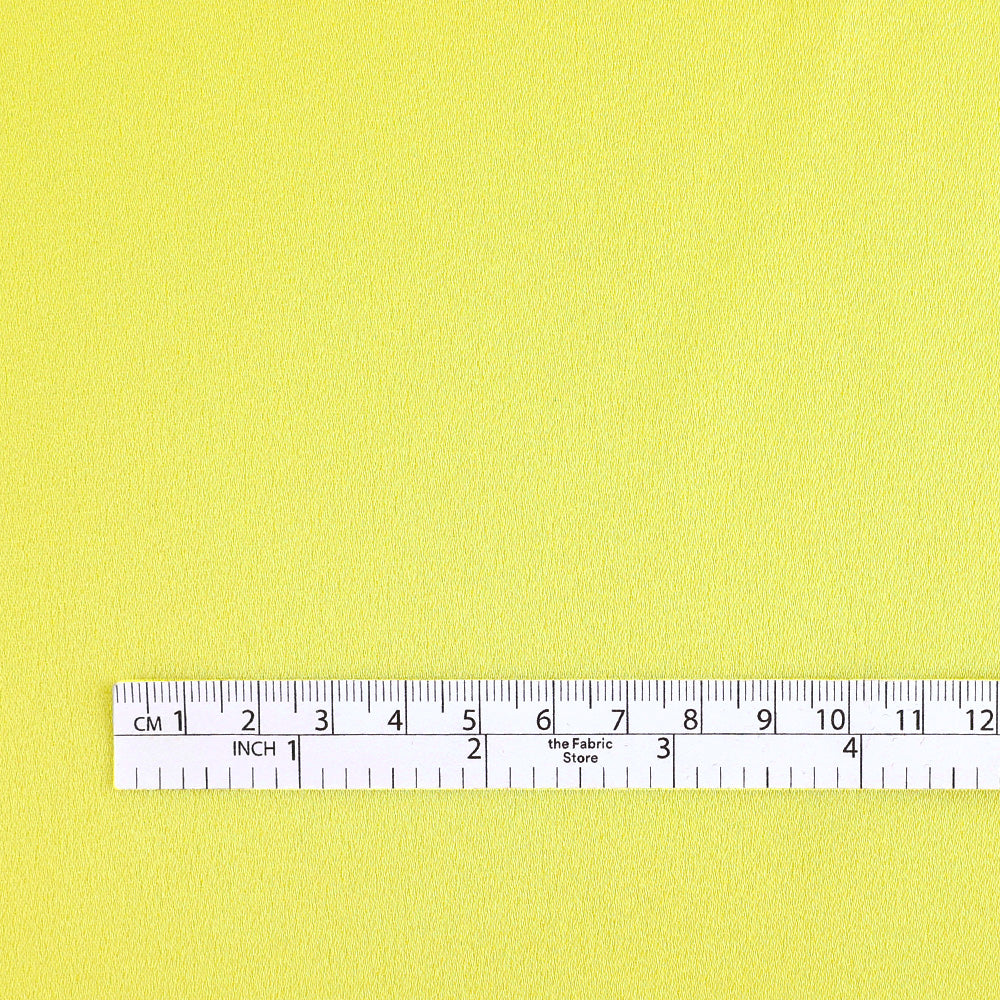 Triacetate / Poly Satin - Highlighter Yellow
