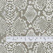 Faux Snakeskin - Ivory / Iron