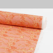 Renaissance Foliage Linen - Peach (Pieces)