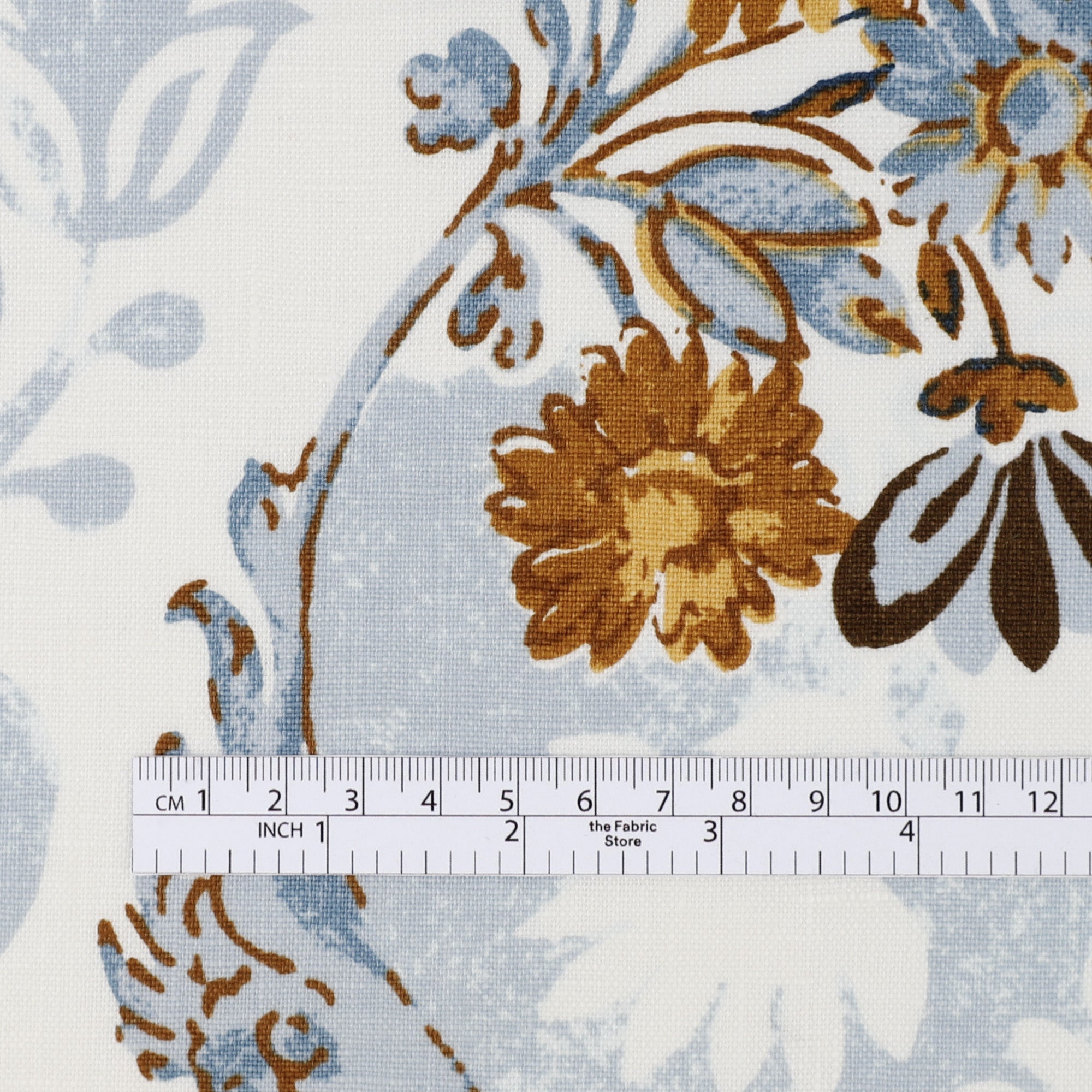 Wallpaper Linen - Blue/Brown