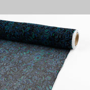 Tropical Flower Silk Yoryu - Black