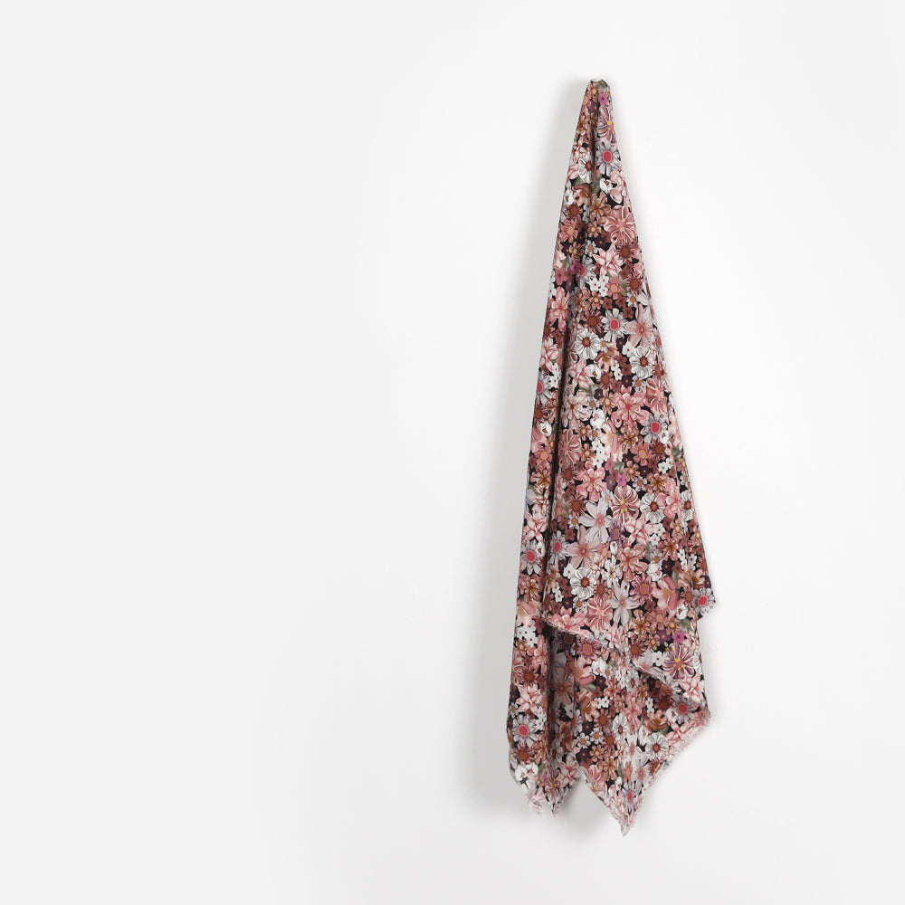 Flower Bed Silk Crepe de Chine - Blush