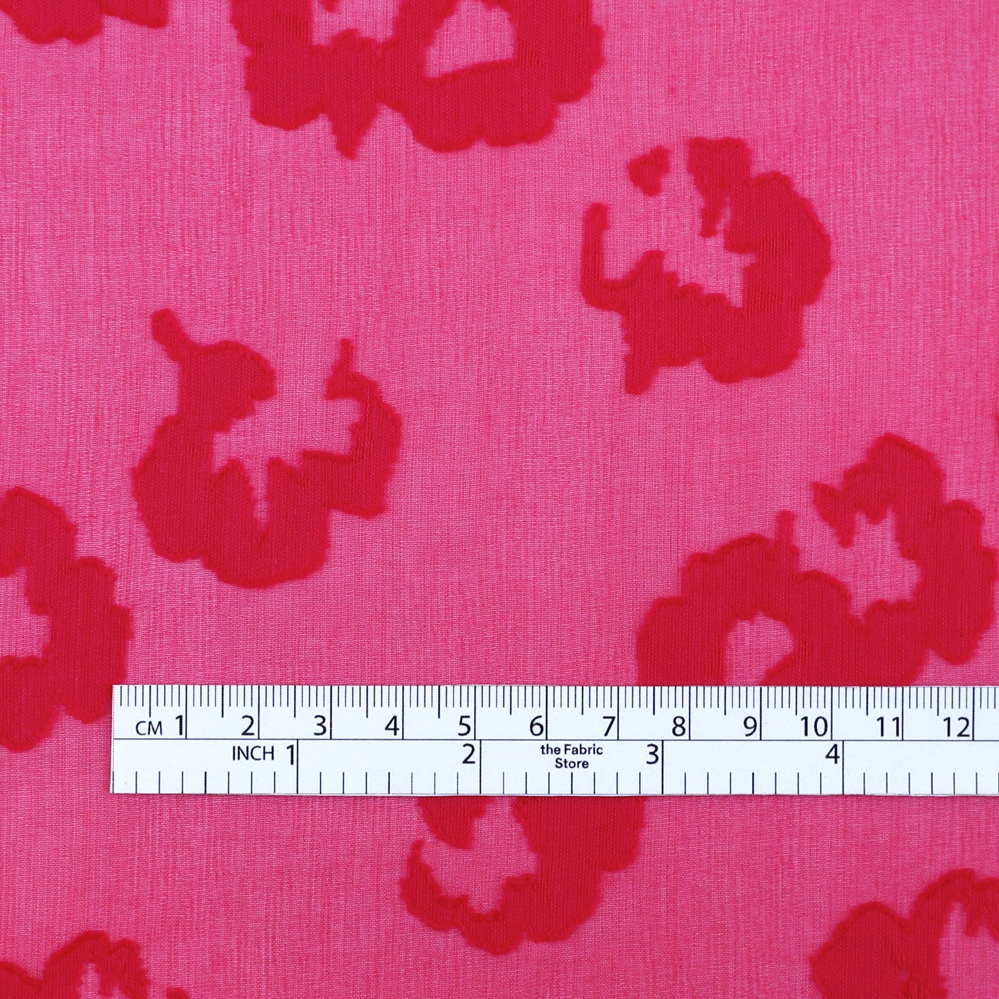 Nasturtium Silk / Cotton Fil Coupé - Hot Pink