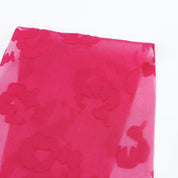 Nasturtium Silk / Cotton Fil Coupé - Hot Pink