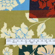 Flowering Vine Patchwork Cotton / Silk Voile - Multi