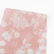 Floral Woven Stripe Cotton Muslin - Cherry Blossom