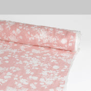 Floral Woven Stripe Cotton Muslin - Cherry Blossom