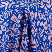 Spring Garden Bamboo Challis - Lapis (4.5m Bundle)
