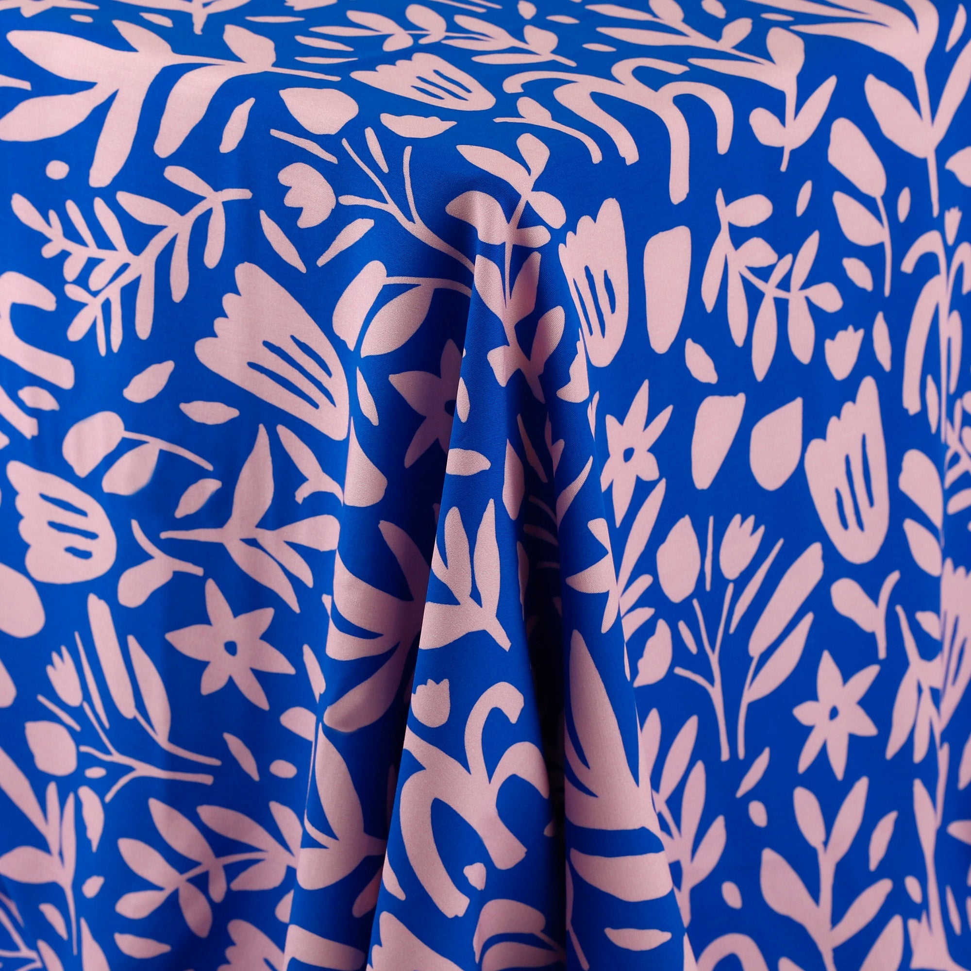 Spring Garden Bamboo Challis - Lapis (4.5m Bundle)