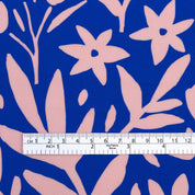 Spring Garden Bamboo Challis - Lapis (4.5m Bundle)