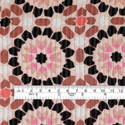 Metallic Stripe Kaleidoscope Silk - Shell