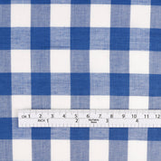 Tencel / Cotton Gingham - True Blue