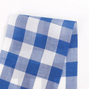 Tencel / Cotton Gingham - True Blue